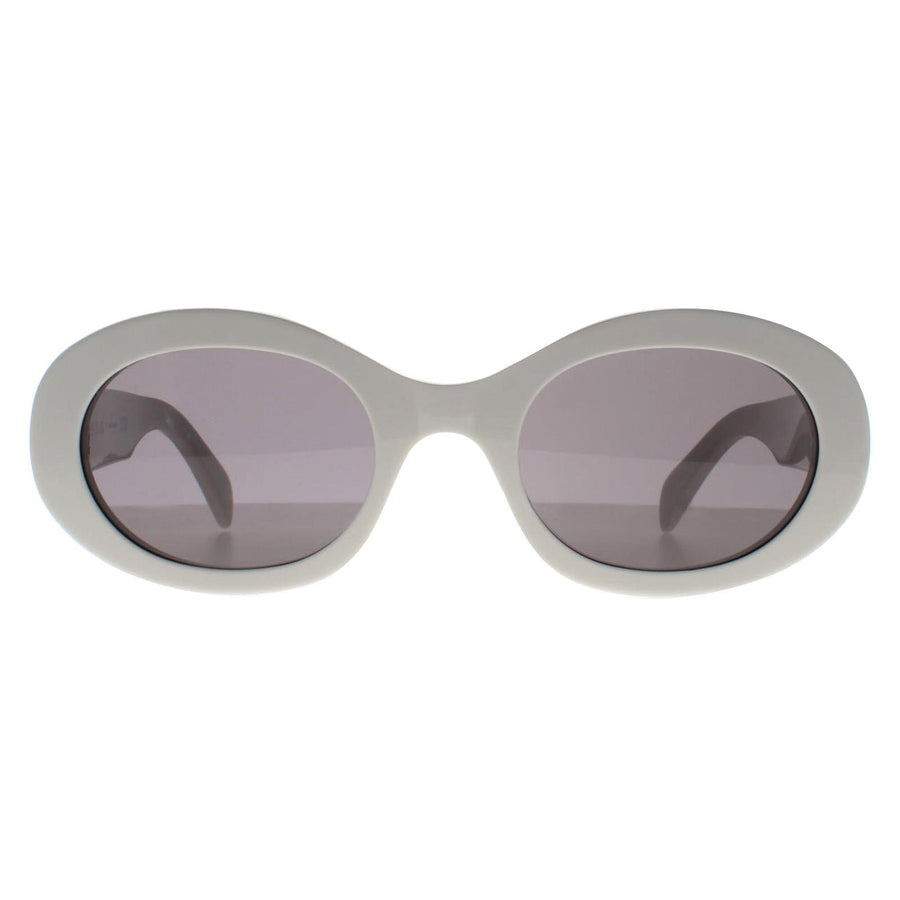 Celine Sunglasses Triomphe CL40194U 25A Ivory Smoke Grey
