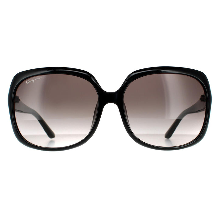 Salvatore Ferragamo Sunglasses SF739SA 001 Black Grey Gradient