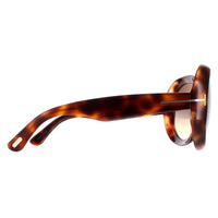 Tom Ford Sunglasses Georgia 02 FT1011 52B Dark Havana Smoke Gradient