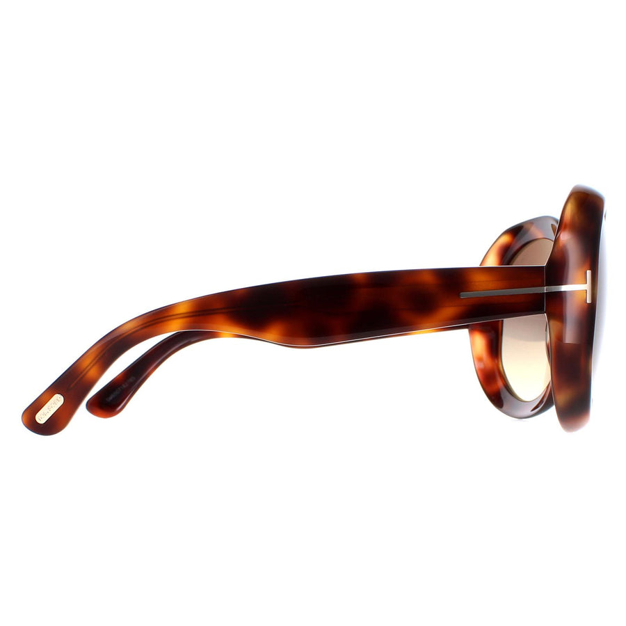 Tom Ford Sunglasses Georgia 02 FT1011 52B Dark Havana Smoke  display picture 1