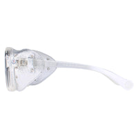 Moncler Sunglasses ML0046 26C Crystal Silver Grey Silver Mirror