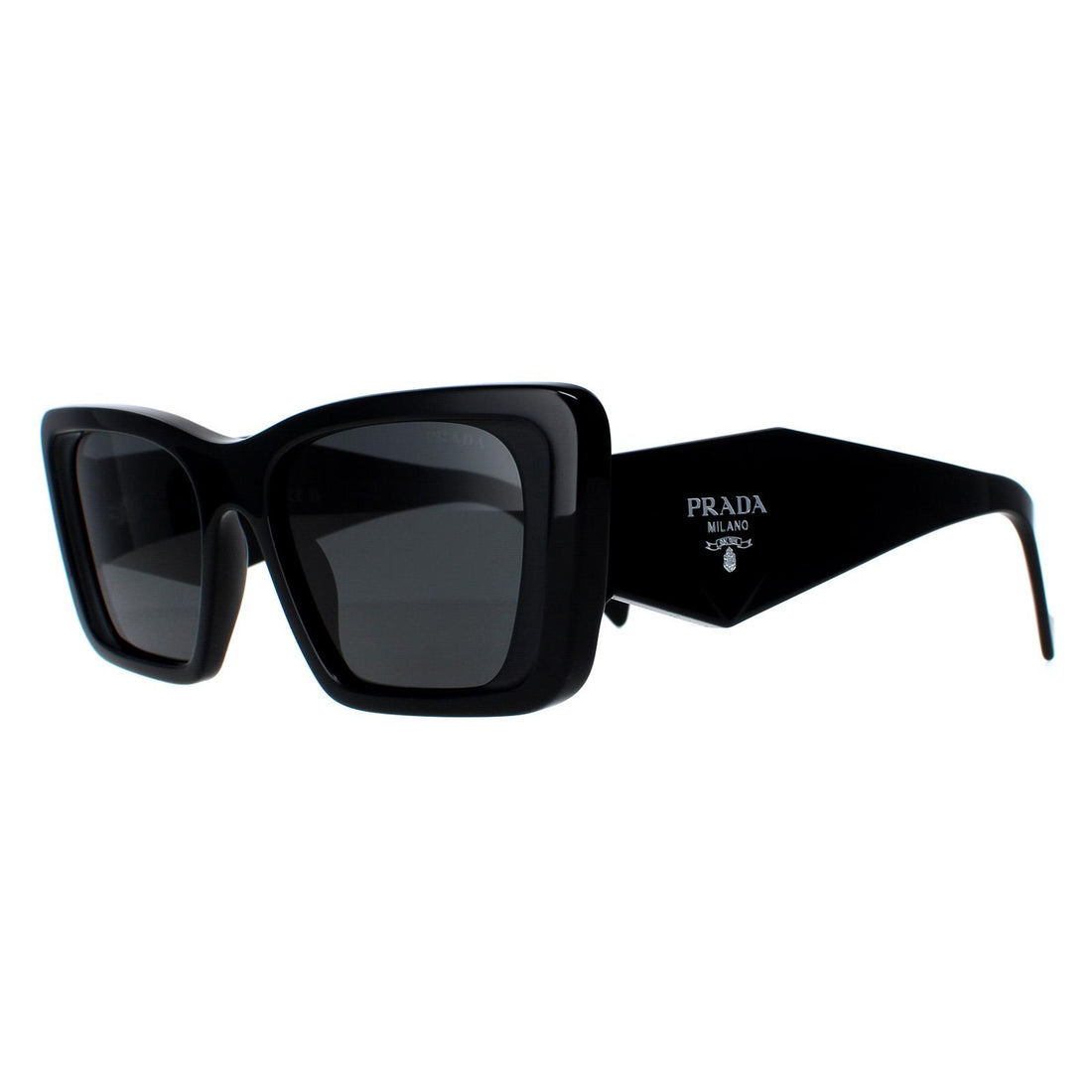 Prada Sunglasses PR08YS 1AB5S0 Black Dark Grey