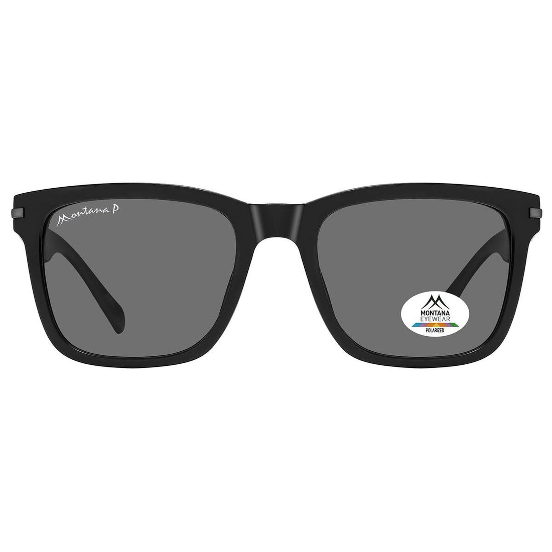 Montana Sunglasses MP183  Shiny Black Grey Polarized