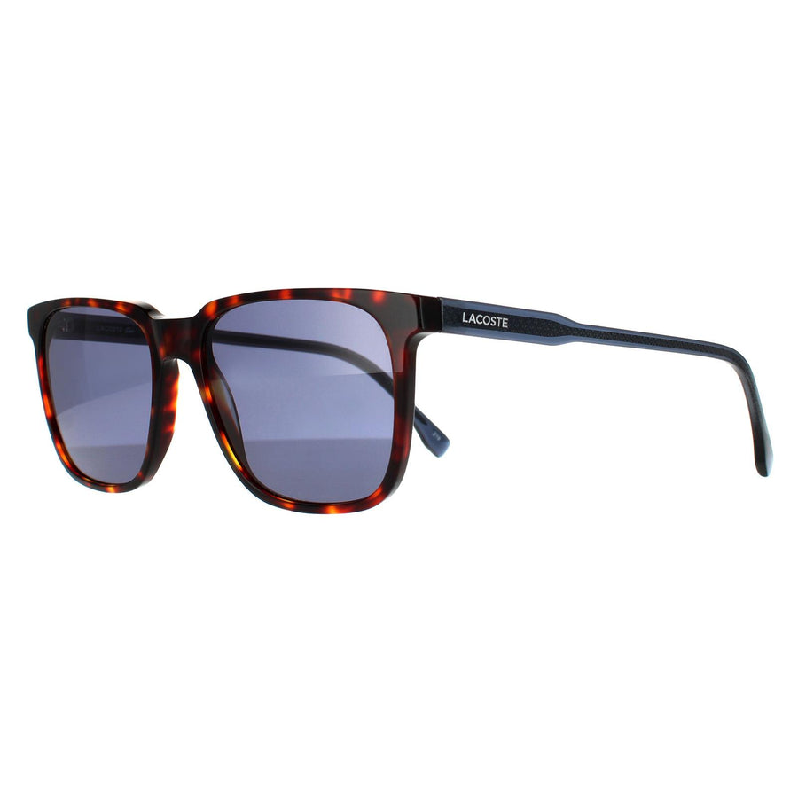 Lacoste Sunglasses L910S 220 Havana Red Solid Blue