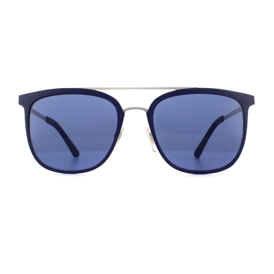 Police Sunglasses SPL568 Edge 6 0SNF Matte Gunmetal Blue Blue