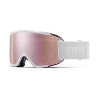 Smith Ski Goggles Squad S 33F M5 White Vapor ChromaPop Everyday Rose Gold Mirror & Clear