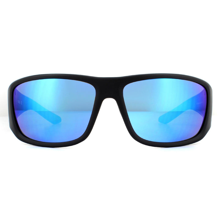 Dragon Sunglasses Jump LL 42368-006 Matte Black Lumalens Blue Ion