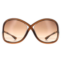 Tom Ford Sunglasses 0009 Whitney 692 Crystal Brown Brown Gradient