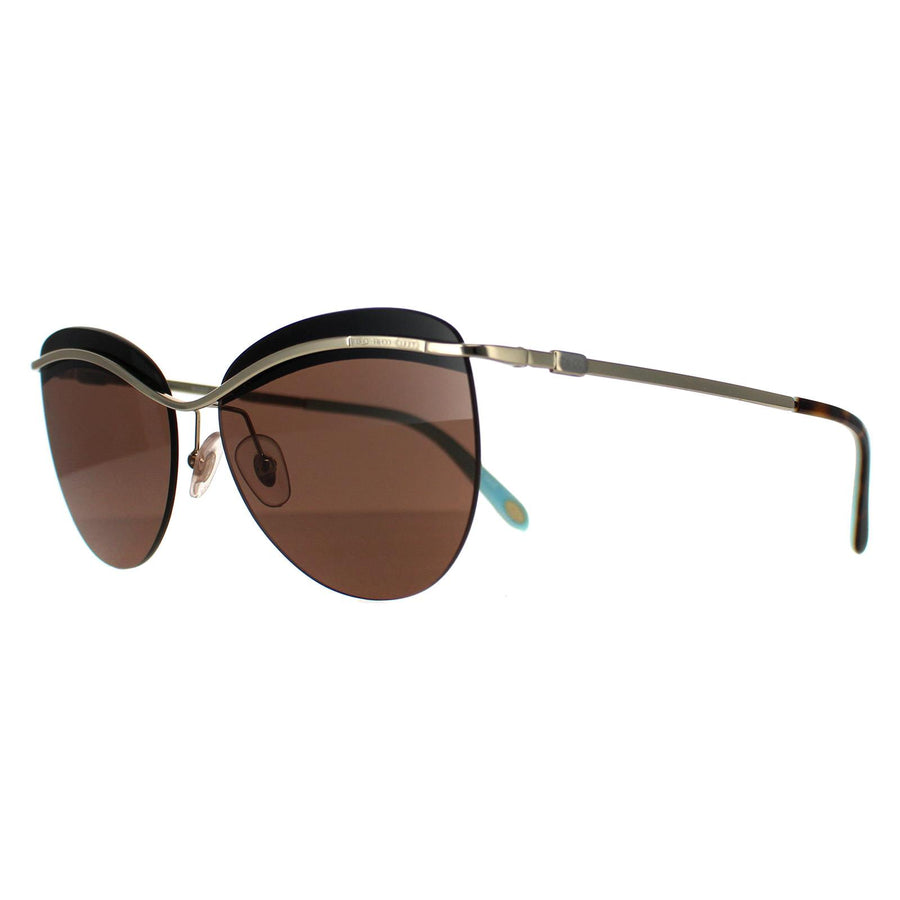 Tiffany Sunglasses TF3057 602173 Pale Gold Brown