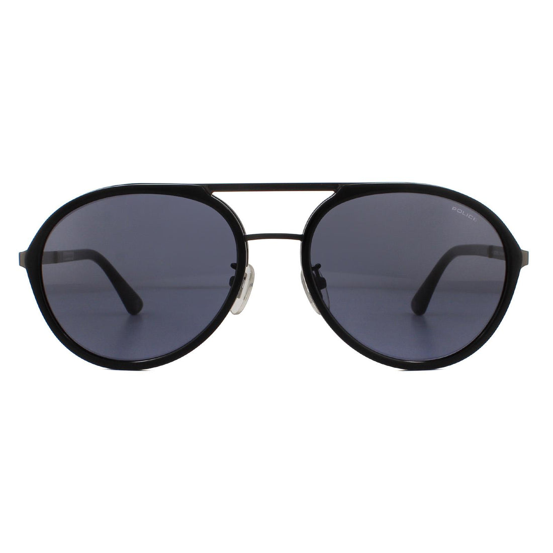 Police Sunglasses SPLA57 Record 2 0627 Matte Gunmetal Grey