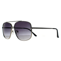 Guess Sunglasses GF0207 10B Shny Light Nickeltin Smoke Gradient
