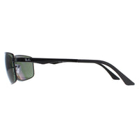 Ray-Ban Sunglasses 3498 002/9A Black Polarized Green