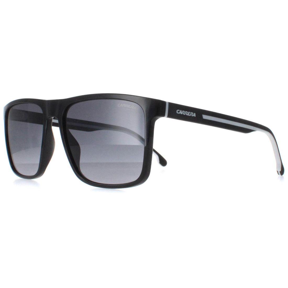 Carrera Sunglasses 8064/S 80S 9O Black and White Dark Grey Gradient