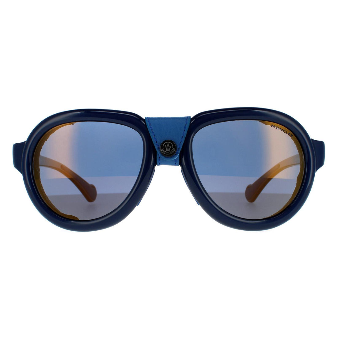 Moncler ML0090 Sunglasses Blue / Grey Polarized