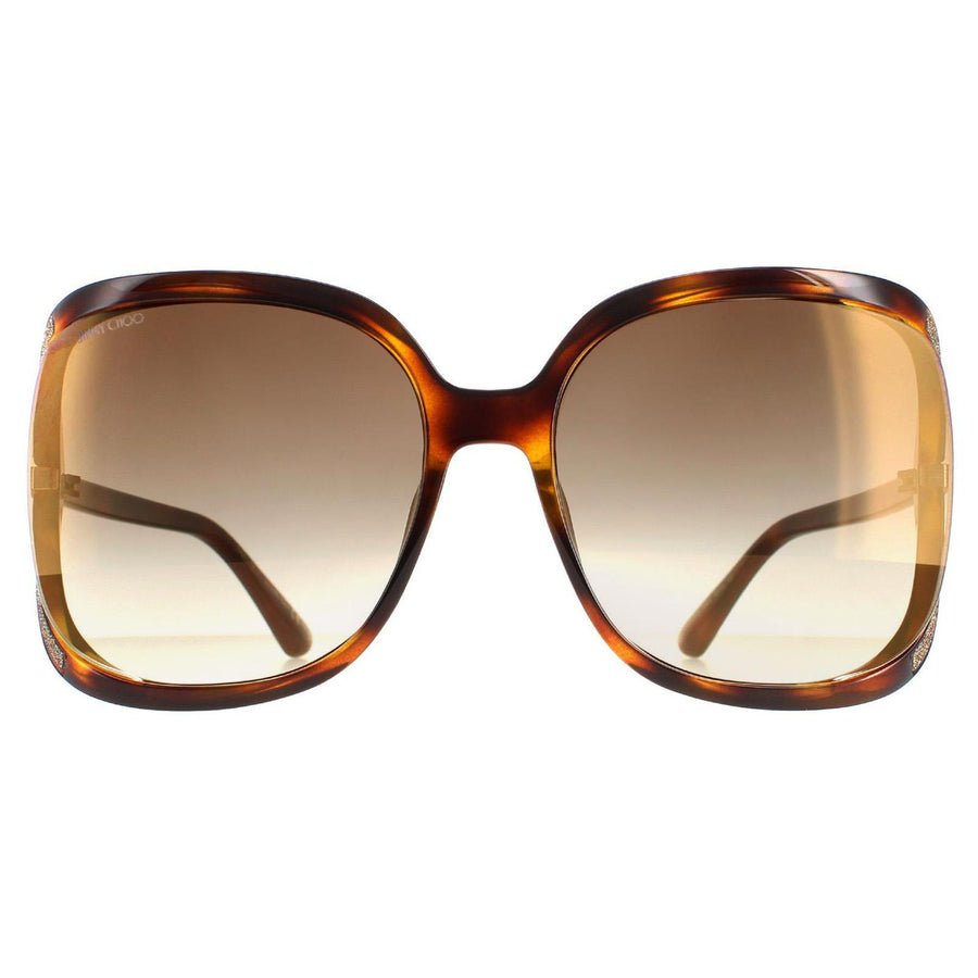 Jimmy Choo Sunglasses Tilda/G/S 086 JL Dark Havana Brown Gradient