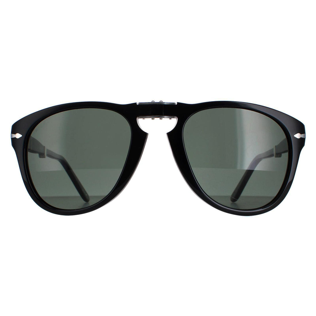 Persol Sunglasses PO0714 95 58 Black Green Polarized Folding 54mm