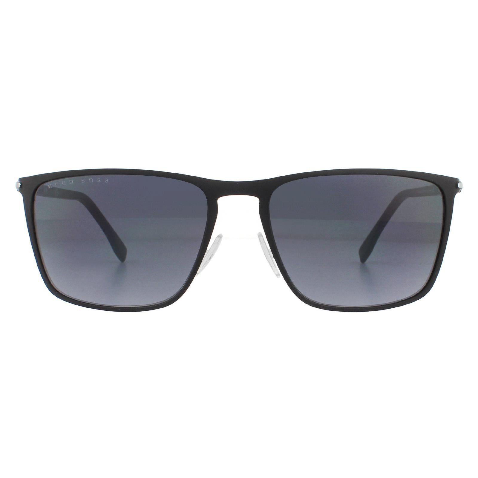 Sunglasses 1004 S IT 003 9O Matte Black Grey Gradient