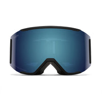 Smith Ski Goggles Squad Mag 0JX 4K Black ChromaPop Sun Blue Mirror & Storm Blue Sensor Mirror