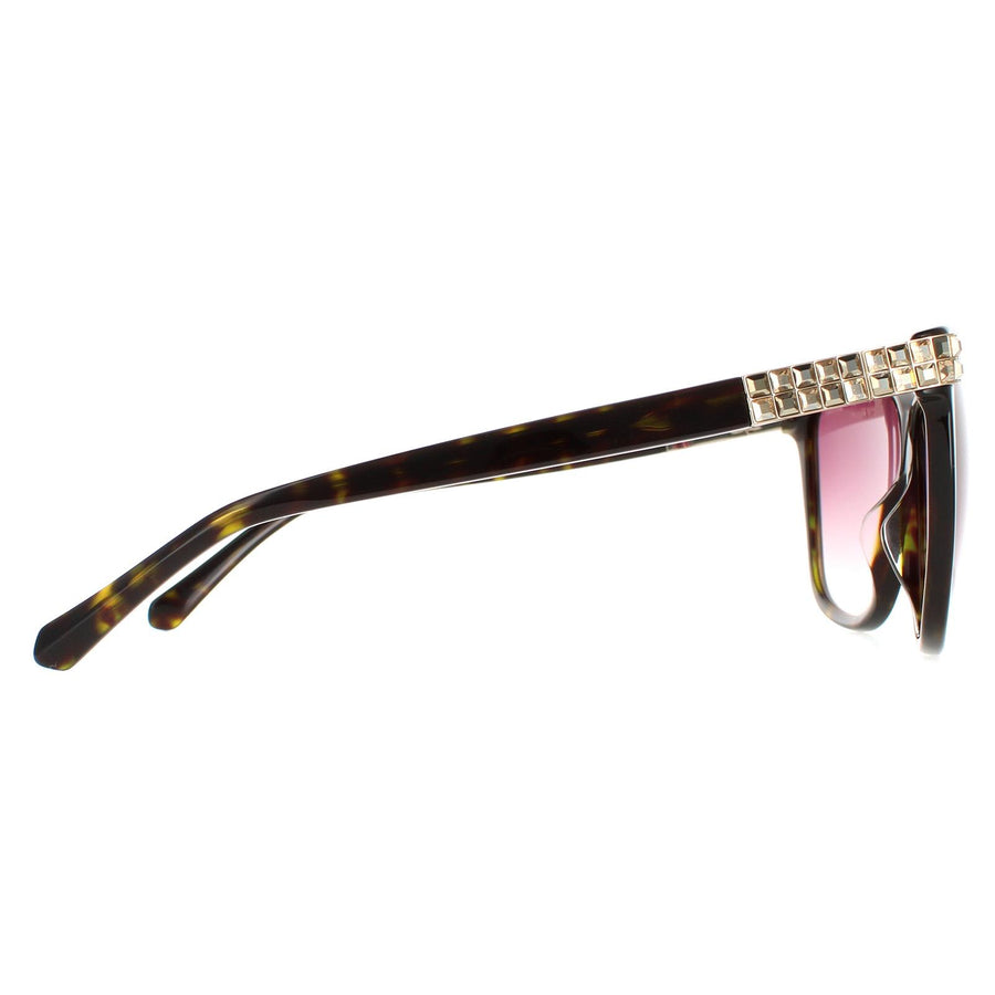 Swarovski Sunglasses SK0137 52F Dark Havana Purple Gradient