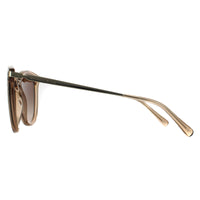 Michael Kors Sunglasses MK1077 101413 Light Gold Brown Transparent Brown Gradient