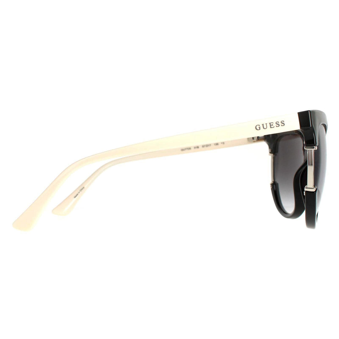 Guess Sunglasses GU7725 01B Shiny Black Gradient Smoke Grey