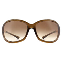 Tom Ford Sunglasses 0008 Jennifer 692 Crystal Brown Brown Gradient