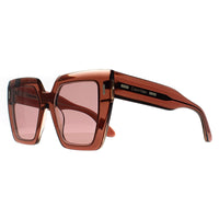 Calvin Klein Sunglasses CK23502S 601 Transparent Dark Brown Burgundy