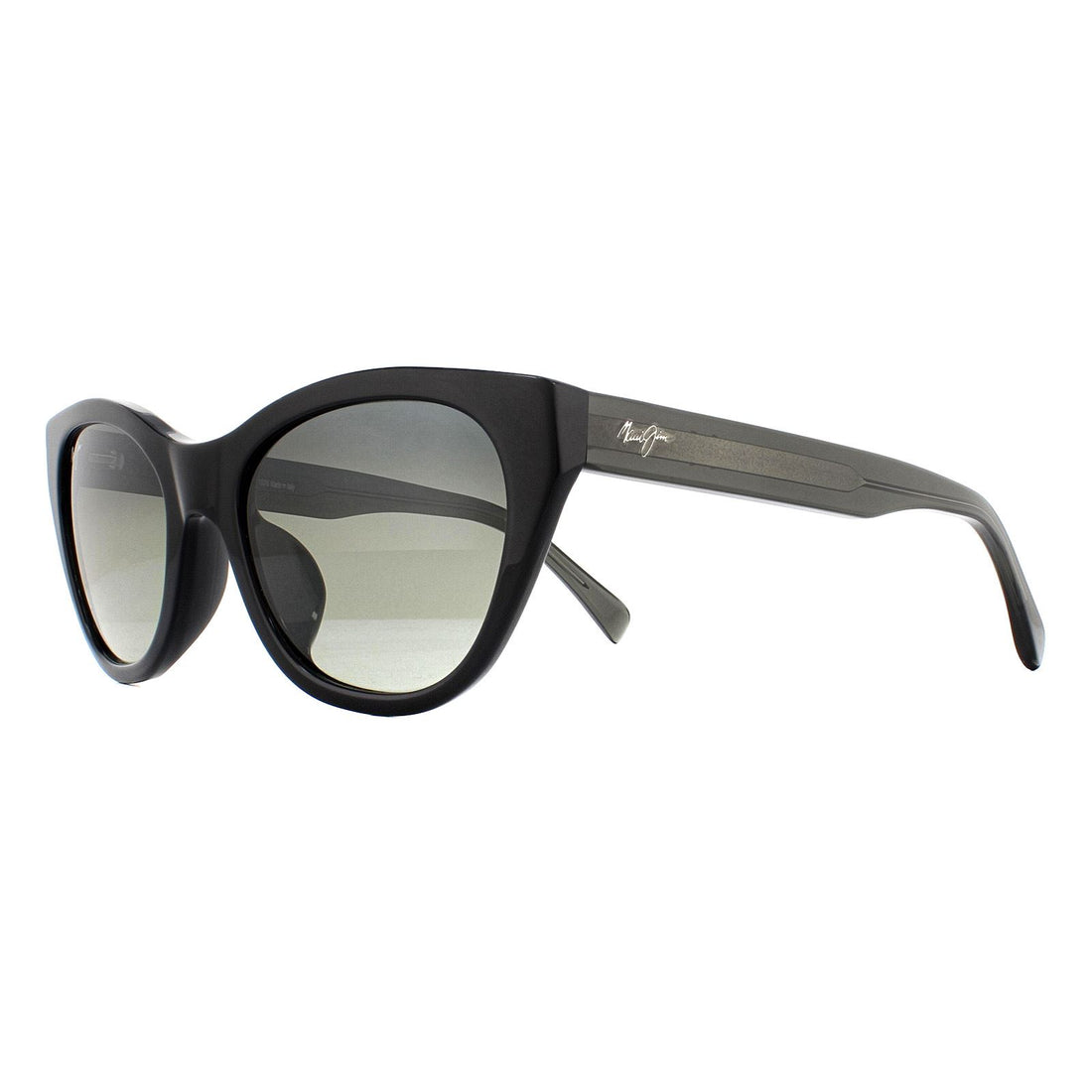Maui Jim Sunglasses Capri GS820-02N Black with Transparent Grey Neutral Grey Polarized