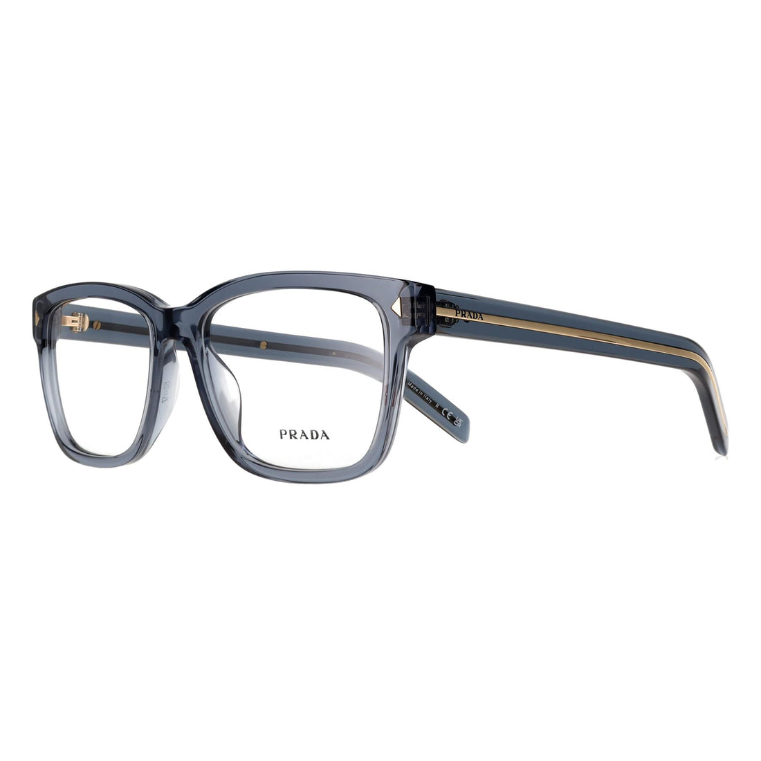 Prada Glasses Frames PRB10V 17T1O1 Transparent Ocean Men
