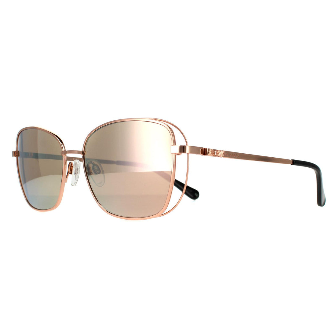 Rose gold outlet aviator sunglasses mirrored