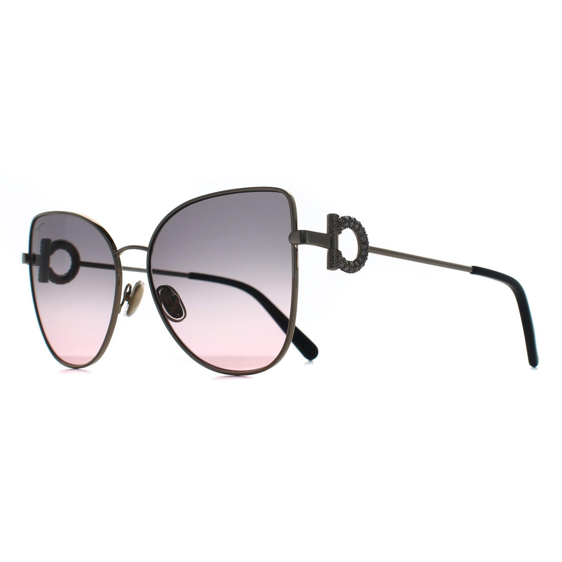 Salvatore Ferragamo Sunglasses SF296SR 772 Rose Gold Grey Rose Gradient