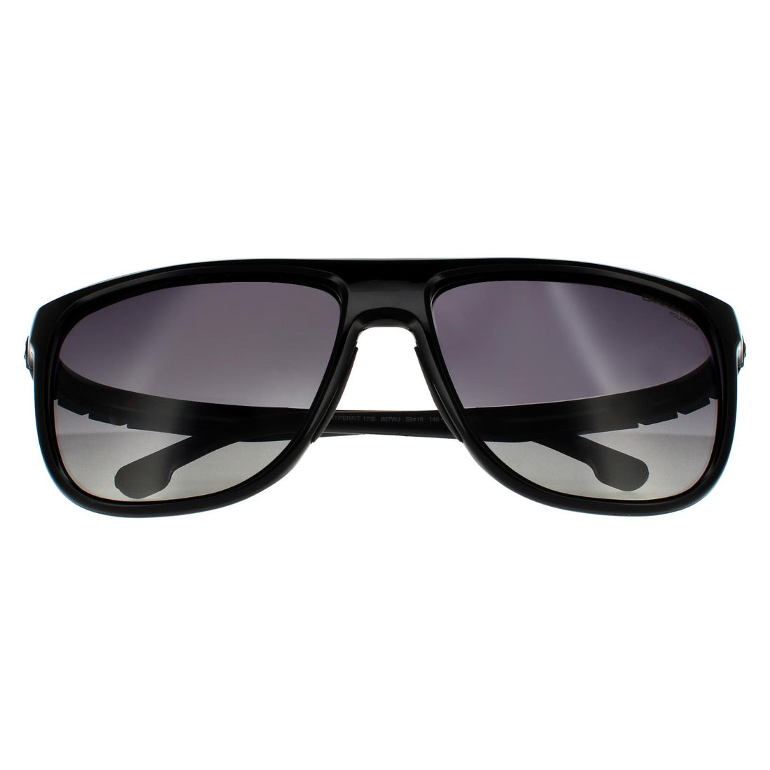Carrera Hyperfit 17S Sunglasses Black / Grey Shaded Polarized