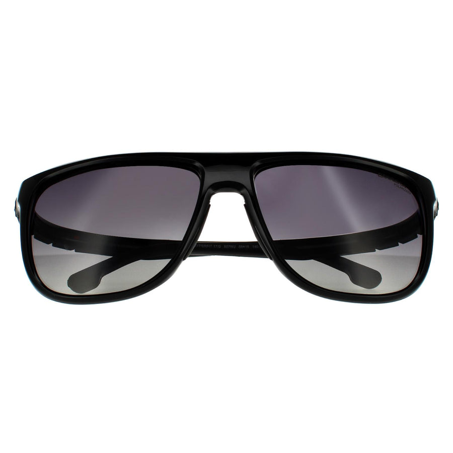 Carrera Hyperfit 17S Sunglasses Black Grey Shaded Polarized