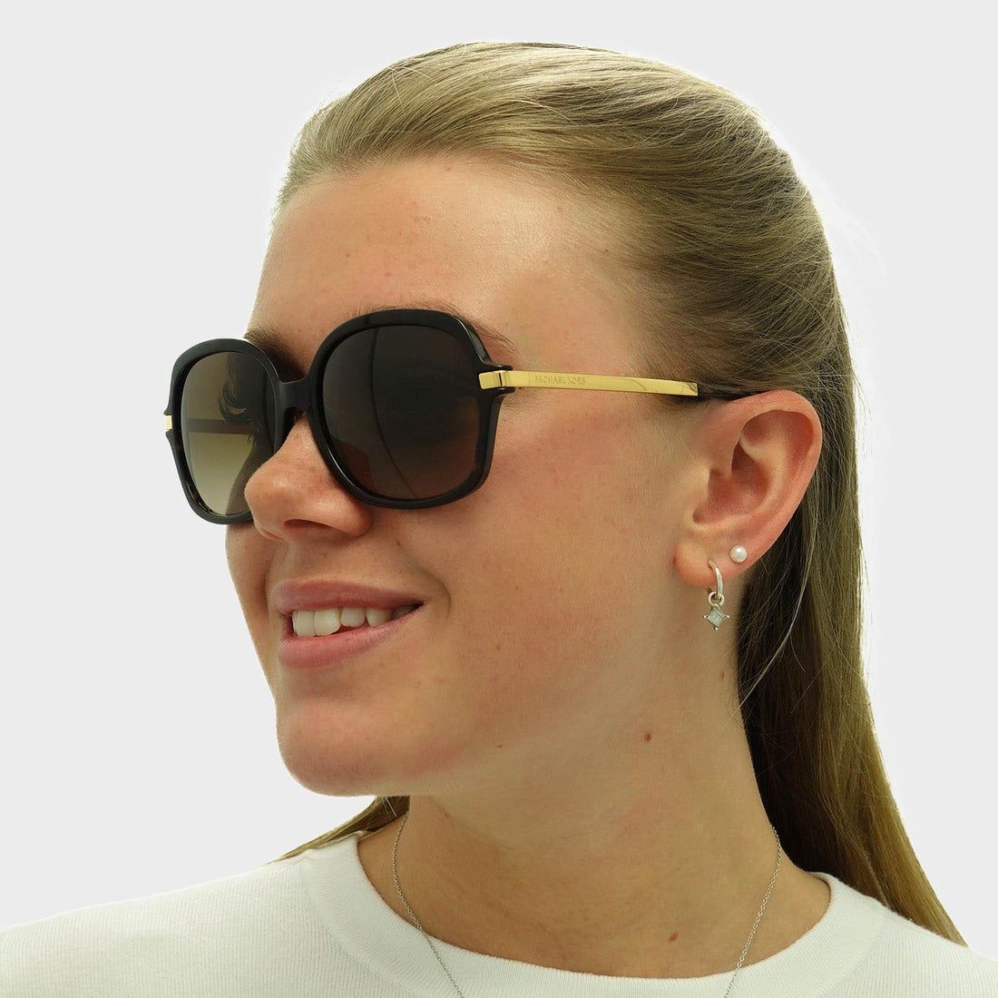 Michael Kors Sunglasses Adrianna II 2024 310613 Dark Tortoise Gold Brown Gradient