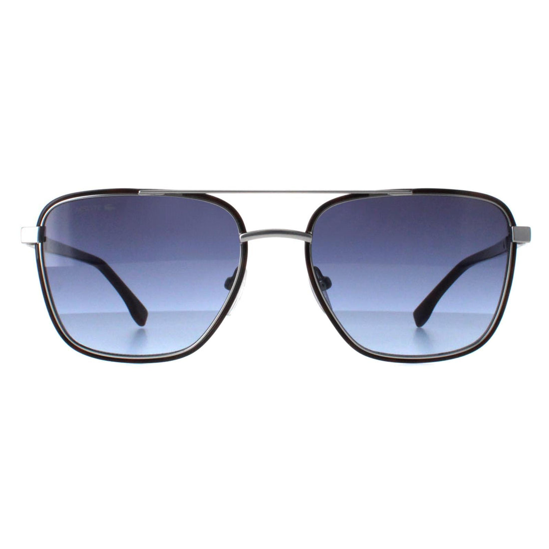 Lacoste Sunglasses L245S 040 Matte Silver Havana Blue Gradient