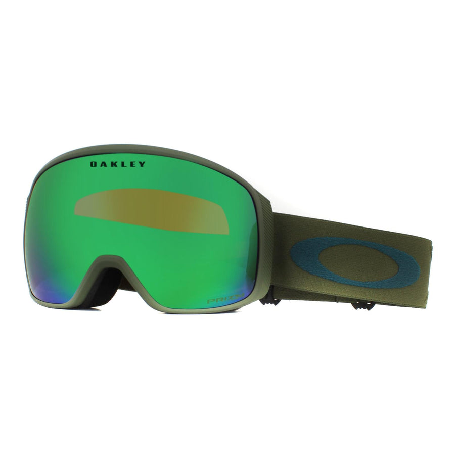 Oakley Ski Goggles Flight Tracker XL OO7104-16 Prizm Icon Dark Brush Prizm Snow Jade Iridium