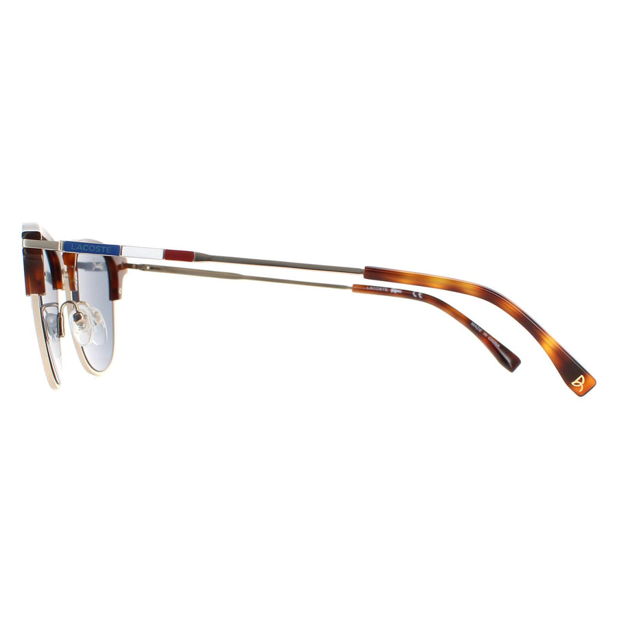 Lacoste Sunglasses L106SND 718 Light Gold Blue