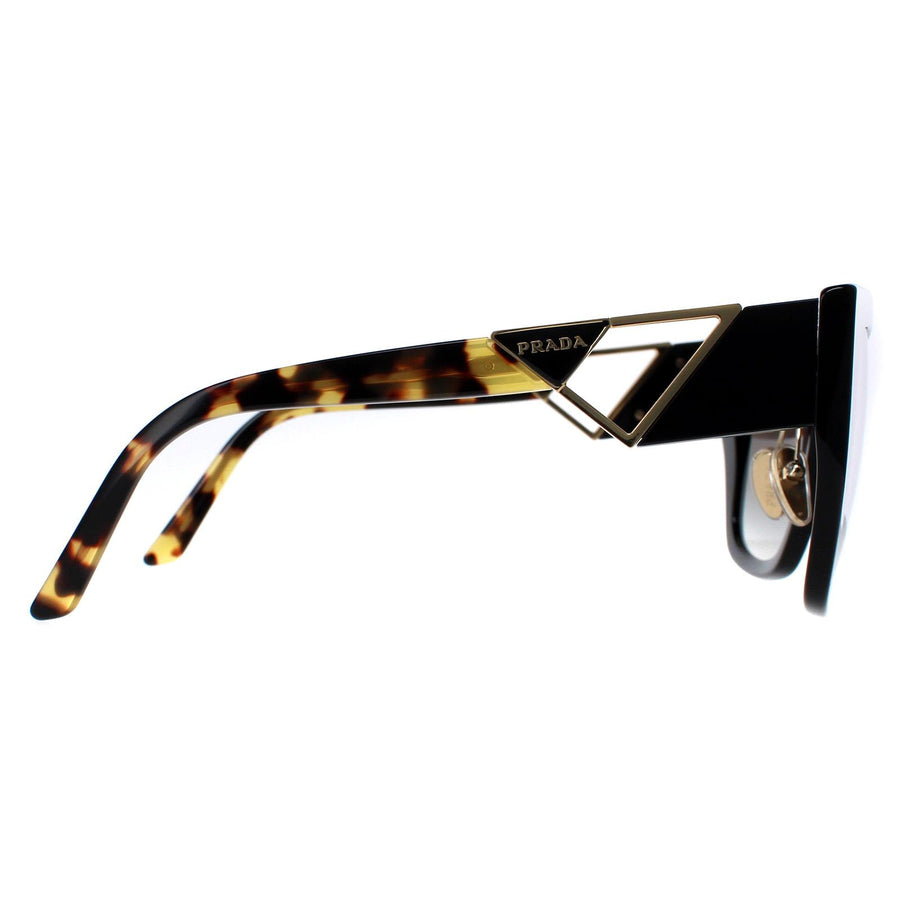 Prada Sunglasses PR21YS 1AB0A7 Black and Tortoise Grey Gradient
