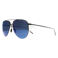 Porsche Design Sunglasses P8939 A Black Blue Mirror