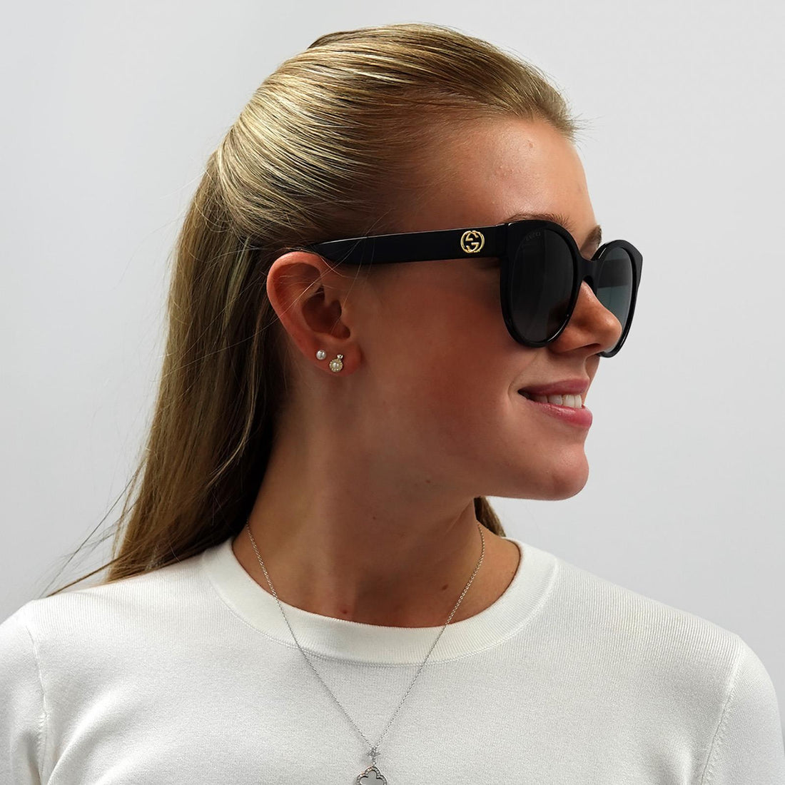 Gucci Sunglasses GG0035SN 001 Black Grey Gradient