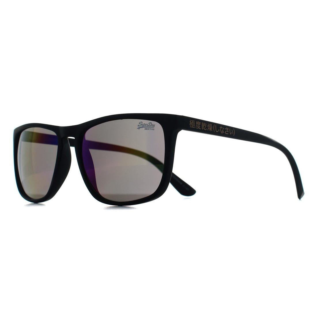 Superdry Sunglasses SDS Shockwave 127 Rubberised Matte Black Triple Fade