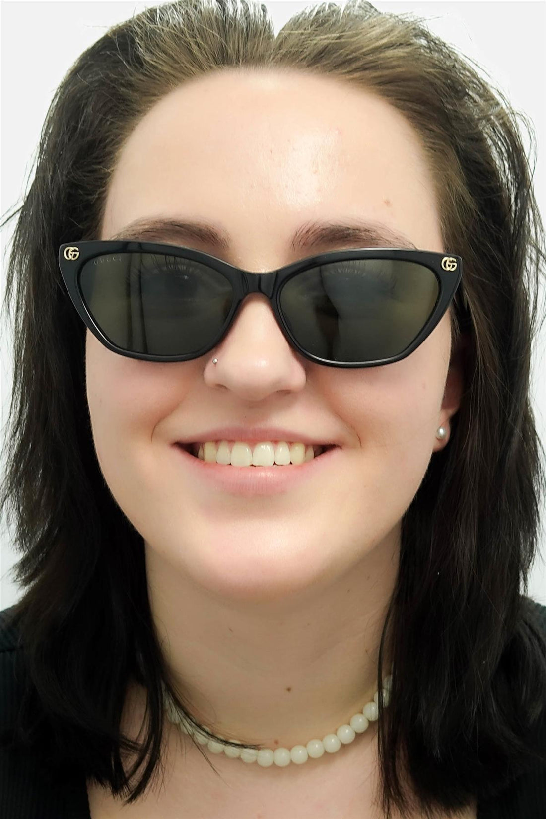 Gucci Sunglasses GG1815S 001 Shiny Black Grey