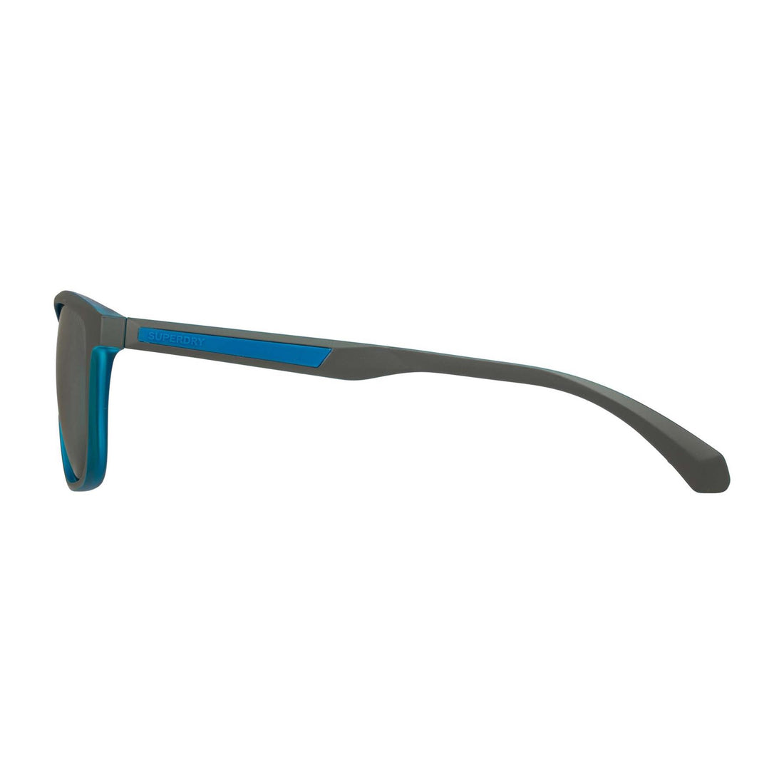 Superdry Sunglasses SDS-5014 108P Matte Grey Blue Silver Mirror Polarized