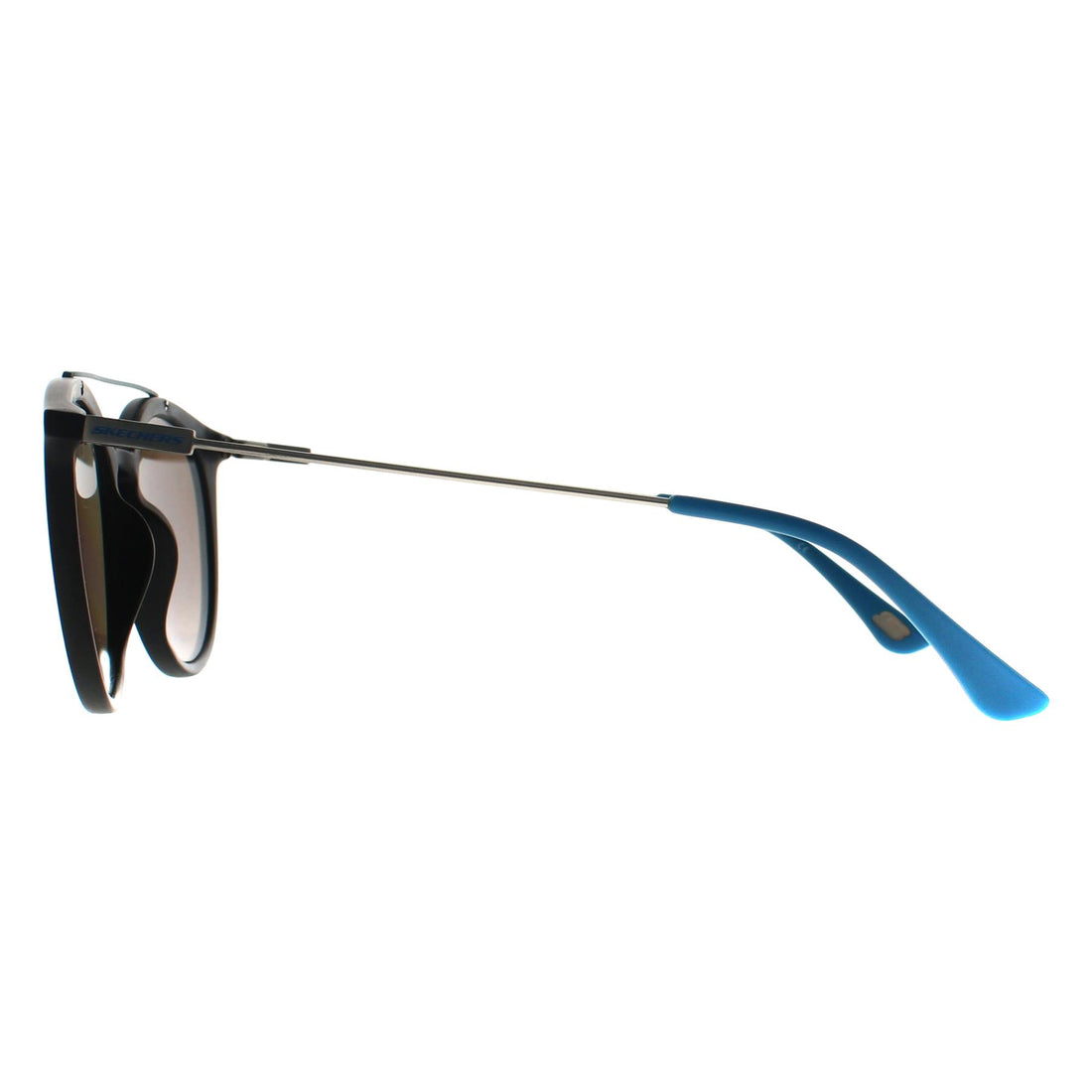 Skechers Sunglasses SE6107 02X Black Blue Blue Mirror