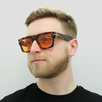 Tom Ford Sunglasses Fausto FT0711 56E Havana Yellow