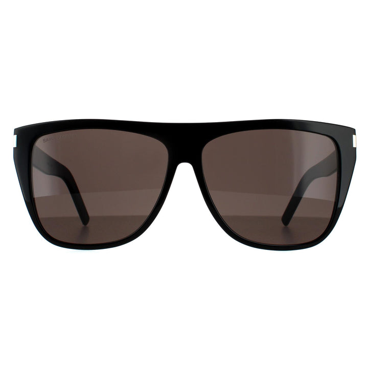 Saint Laurent Sunglasses SL 1 SLIM 001 Black Grey Smoke