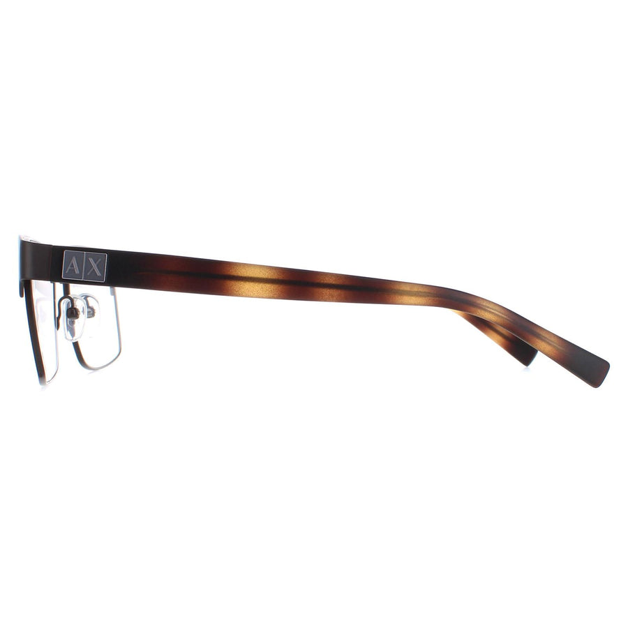 Armani Exchange Glasses Frames AX1019 6001 Matte Brown Men