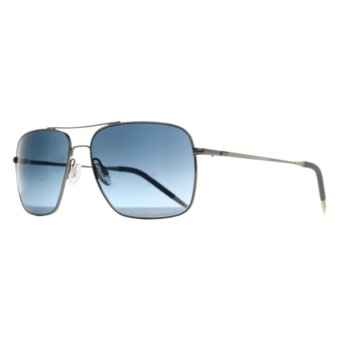Oliver Peoples Sunglasses OV1150S Clifton 5036S3 Silver Blue Gradient Polarized