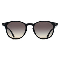 Tom Ford Sunglasses Holt-02 FT1302 01B Shiny Black Grey Gradient Light Mirror
