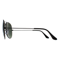 Ray-Ban Sunglasses Aviator 3025 Black Green Polarized 002/58 62mm